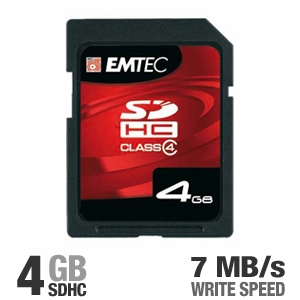 Emtec 4 GB SD kaart  class 4