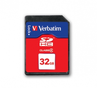 Verbatim 32GB SD kaart  class 4